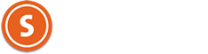 Logo da supernova: Uma bola laranja com a letra s no meio